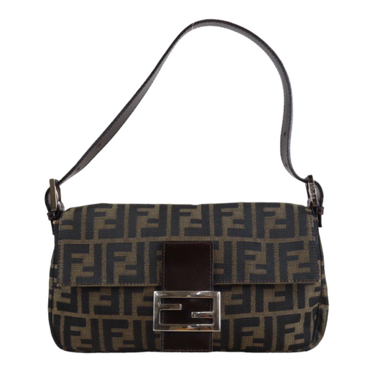 Rank A ｜ FENDI Zucca Mamma Baguette Shoulder Bag ｜23010602