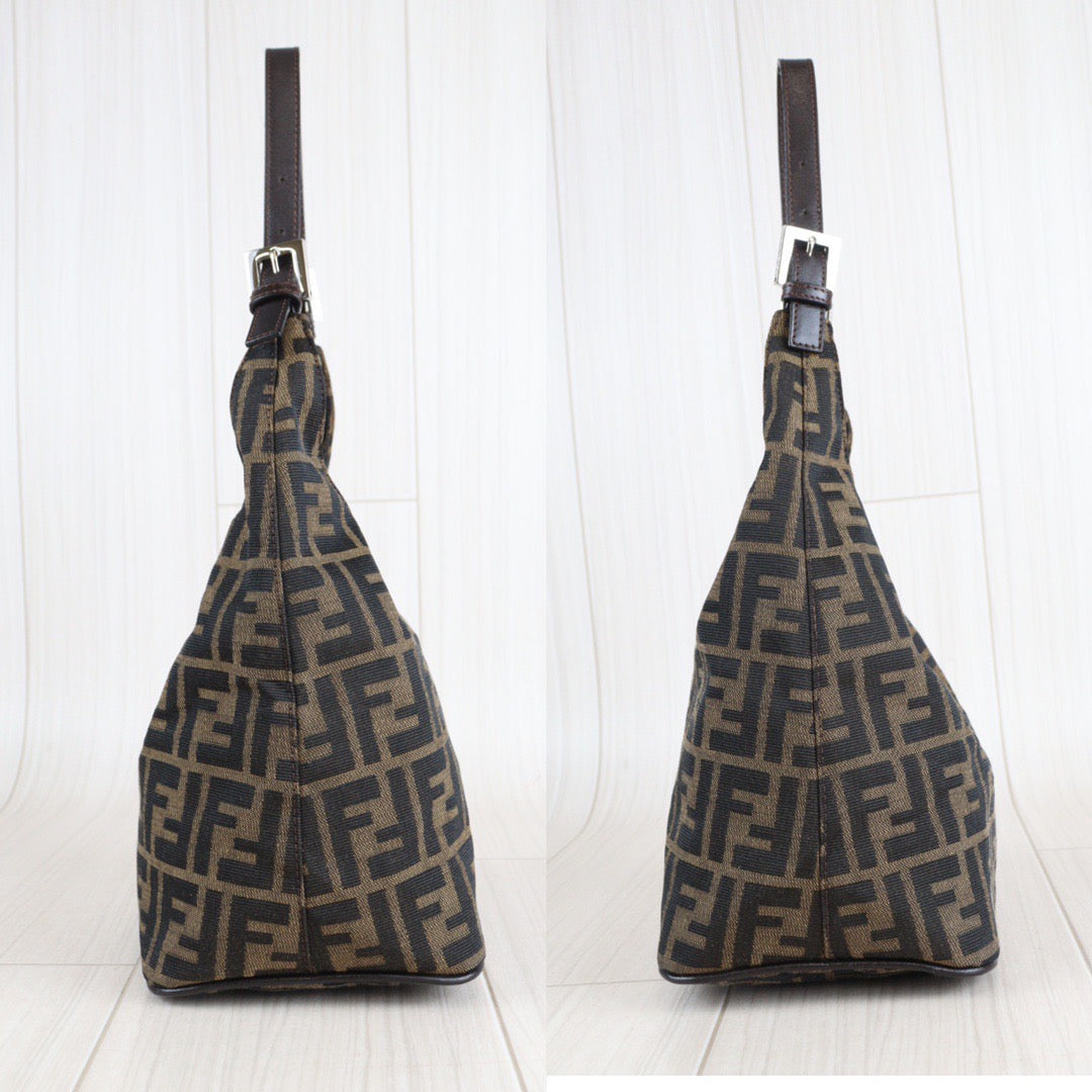 Rank AB｜ FENDI Zucca Mamma Baguette Shoulder Bag ｜23020607