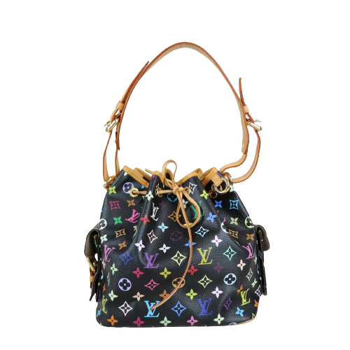 Rank AB ｜LV Monogram Multicolor Petit Noe Bronze Shoulder Bag ｜062418