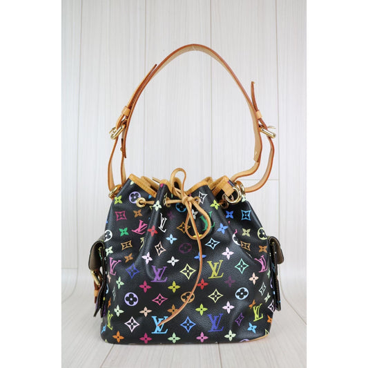 Rank AB ｜LV Monogram Multicolor Petit Noe Bronze Shoulder Bag ｜062418