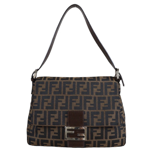 Rank A｜ FENDI Zucca Mamma Baguette Shoulder Bag ｜23032404
