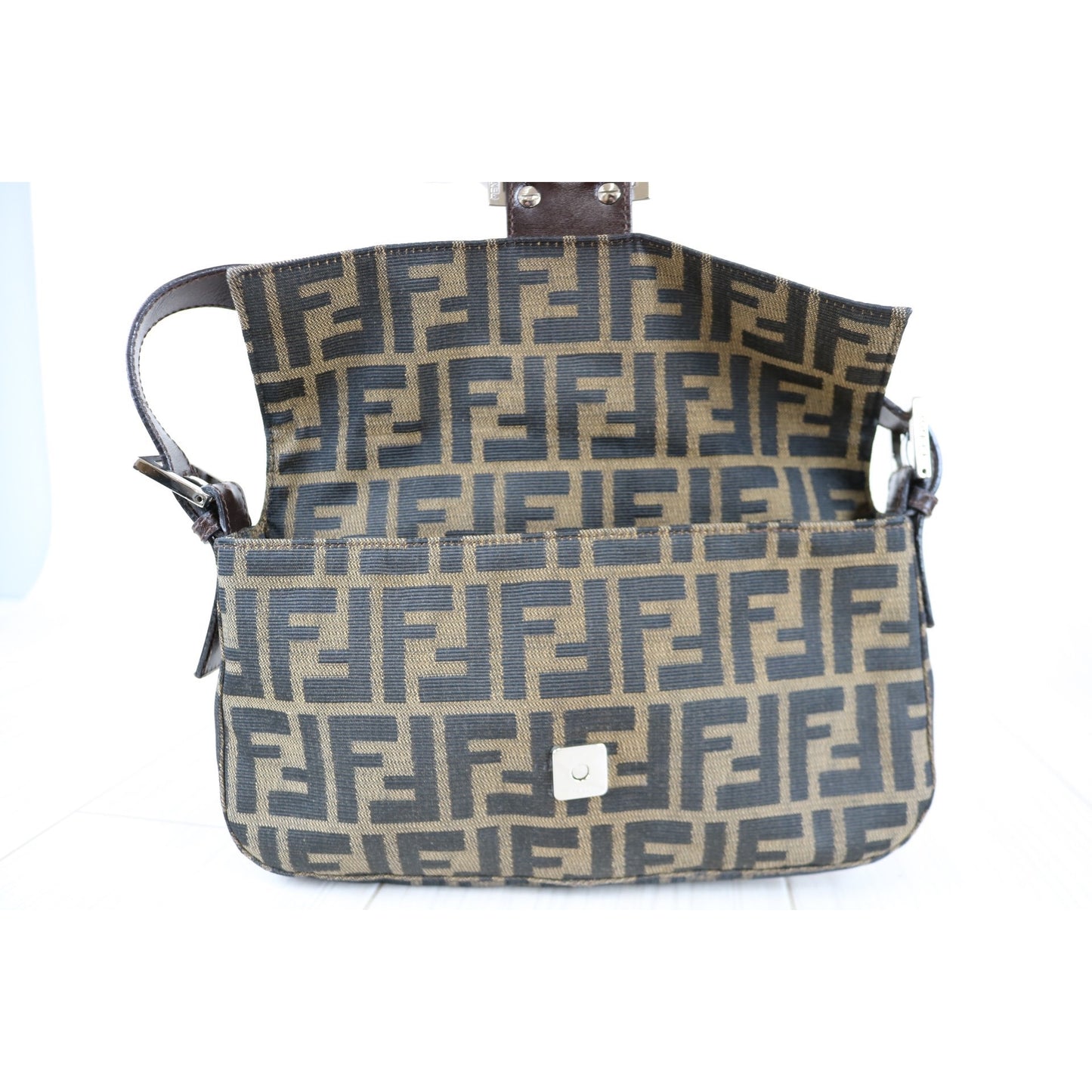 Rank AB ｜FENDI Zucca Mamma Baguette Shoulder Bag  ｜042501