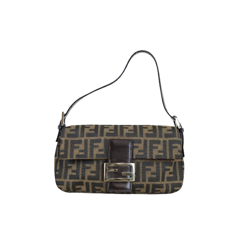 Rank A ｜ FENDI Zucca Mamma Baguette Shoulder Bag ｜061403