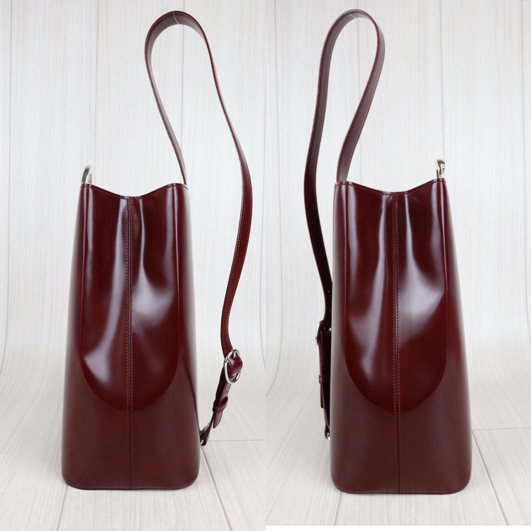 Rank A ｜ Cartier Box Calf Shoulder Bag｜23042005