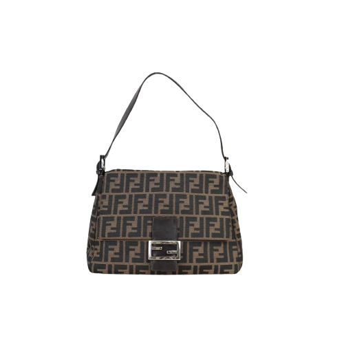 Rank A ｜ FENDI Zucca Mamma Baguette Shoulder Bag ｜051801