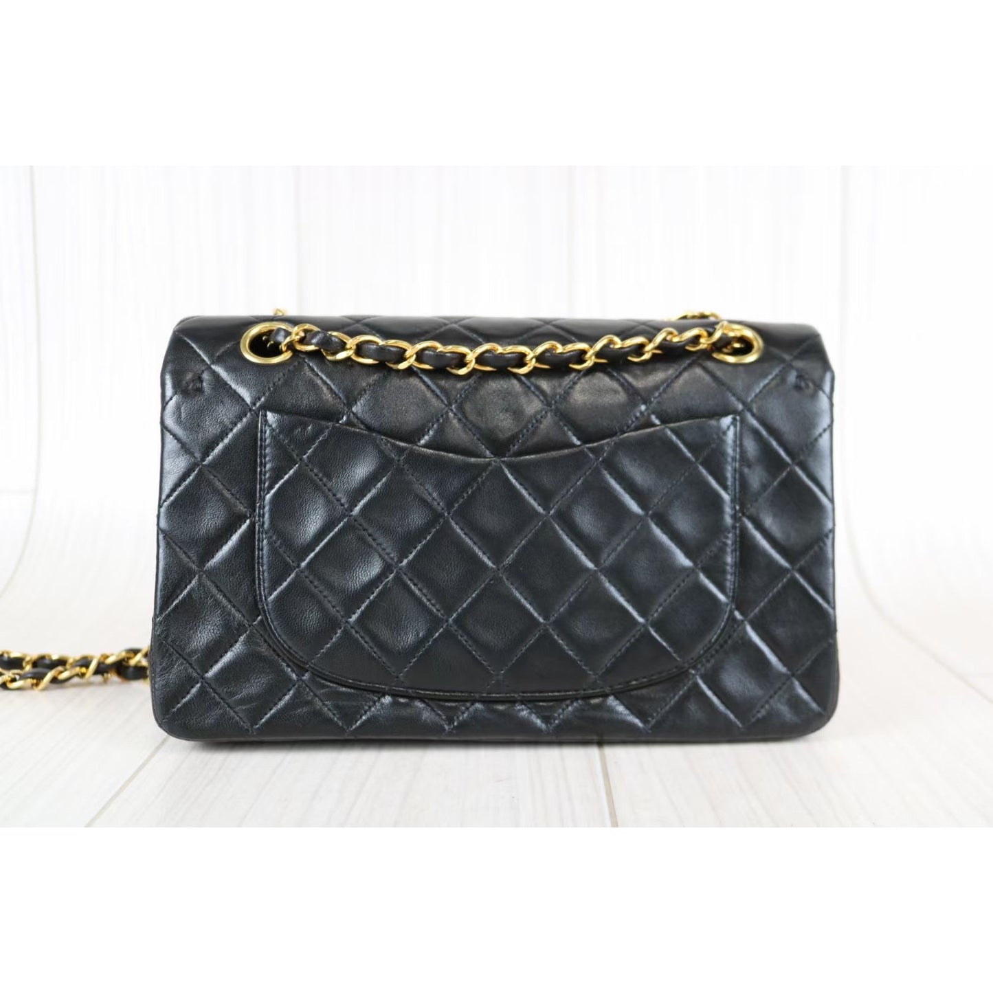 Rank A ｜ CHANEL Matrasse Lamb Skin Double Flap Double Chain Bag ｜061014