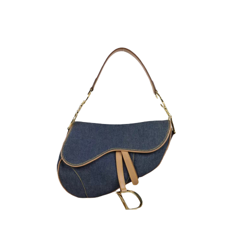 Rank A ｜ Dior Trotter Denim Saddle Bag ｜040803