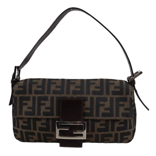 Rank A｜ FENDI Zucca Mamma Baguette Shoulder Bag ｜23033103