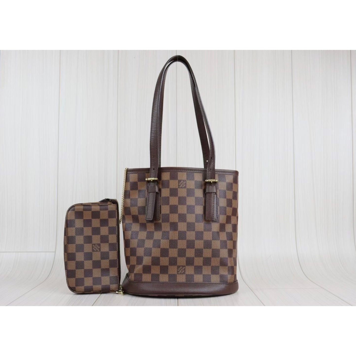 Rank A ｜ LV Damier Petit Bucket PM Tote Bag ｜072013