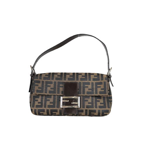 Rank A ｜ FENDI Zucca Mamma Baguette Shoulder Bag ｜052409