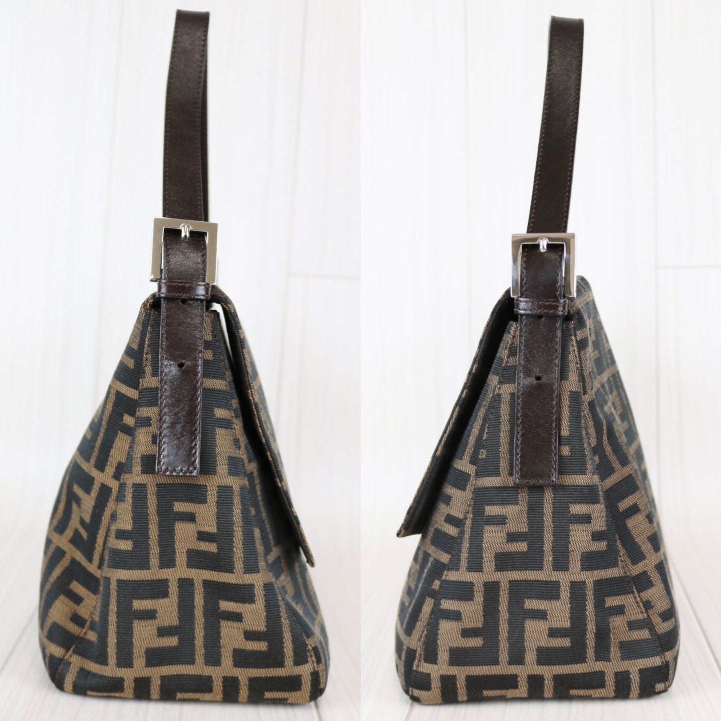 Rank A ｜ FENDI Zucca Mamma Baguette Shoulder Bag ｜052502