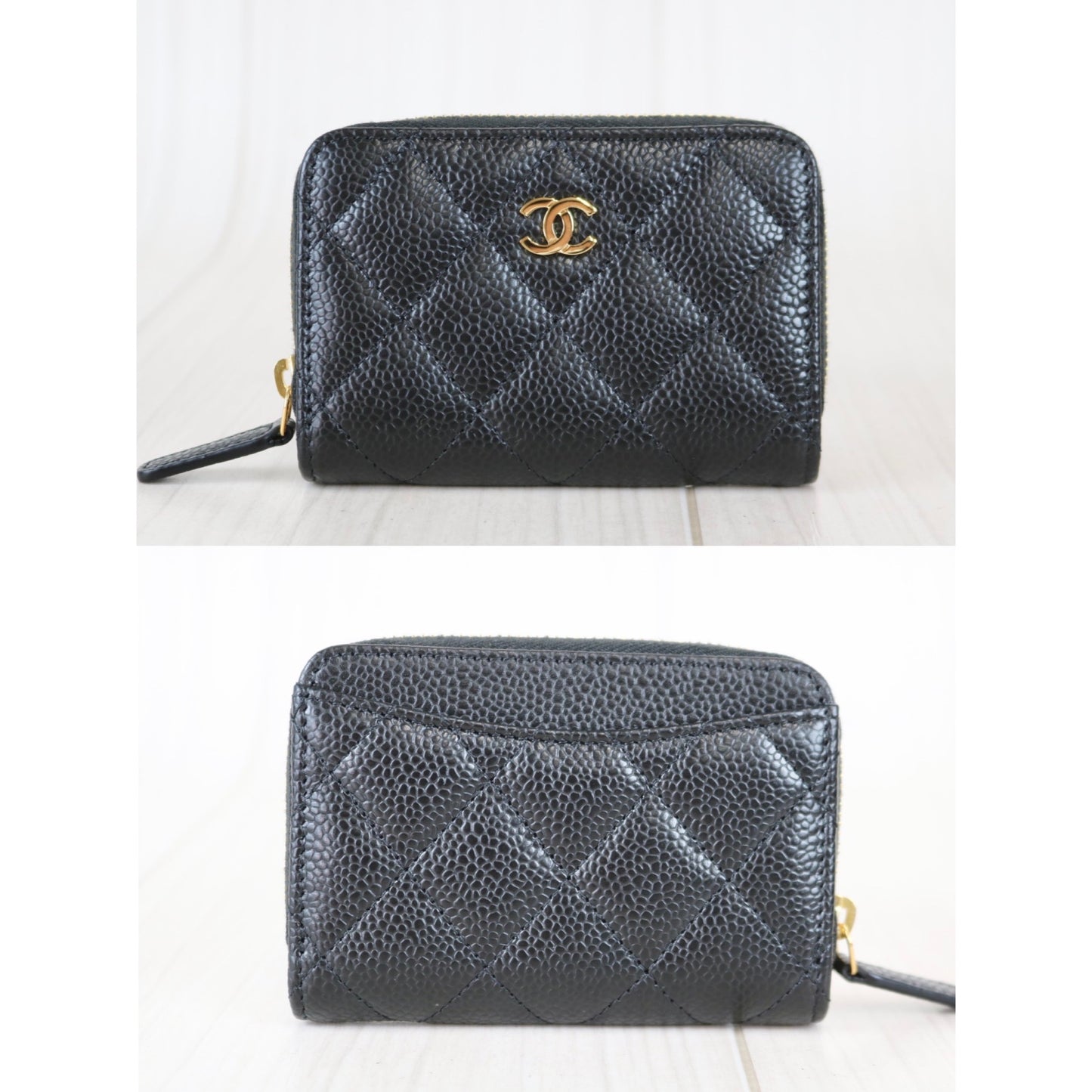 Rank SA ｜Chanel Caviar Skin Matrasse Round Zipper Coin Case｜ 052704