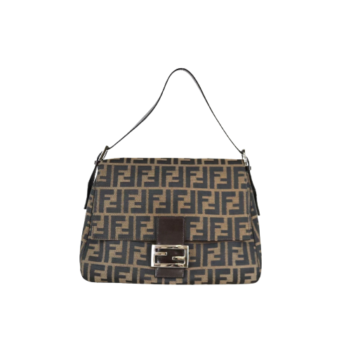 Rank A ｜ FENDI Zucca Mamma Baguette Shoulder Bag ｜052502