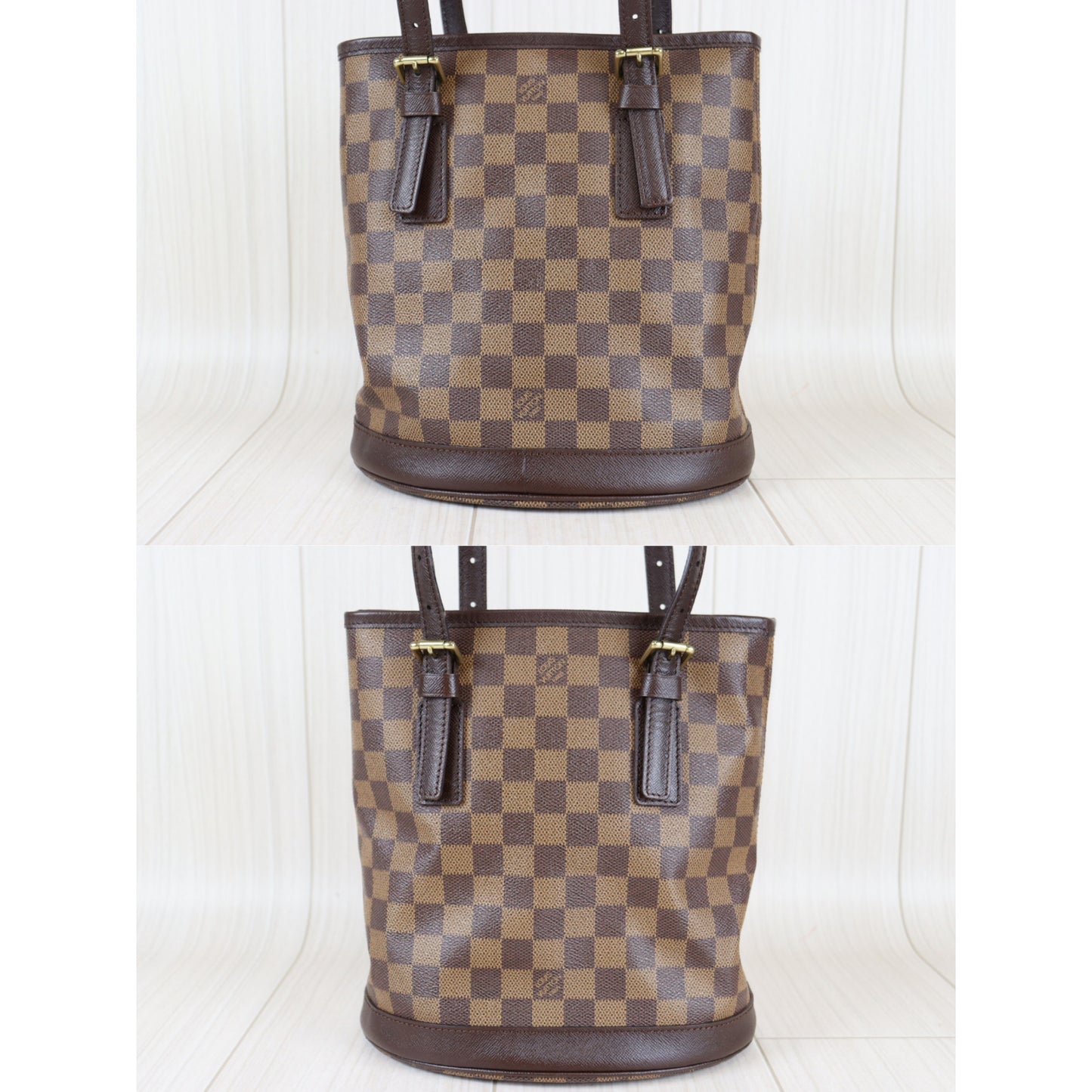 Rank A ｜ LV Damier Petit Bucket PM Tote Bag｜090203