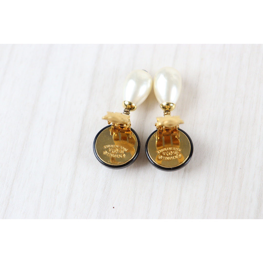 Rank A ｜CHANEL Cocomark Pearl Earring｜23021307