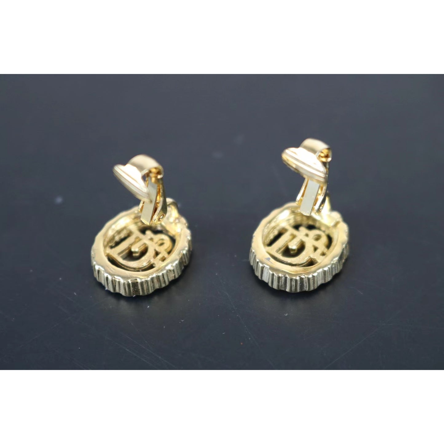 Rank SA ｜ Dior Earring Gold Rhinestone｜061707