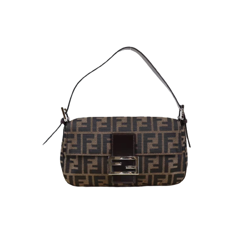 Rank AB ｜ FENDI Zucca Mamma Baguette Shoulder Bag ｜080603