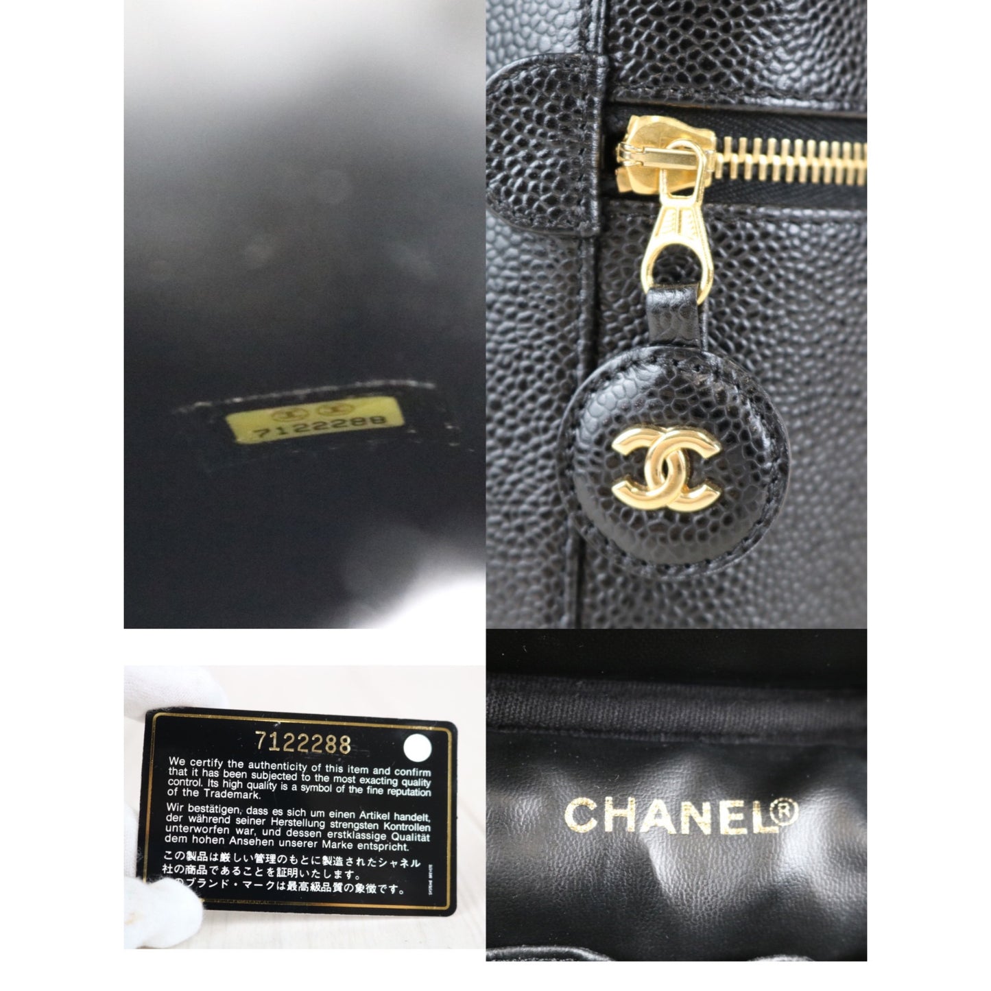 Rank SA ｜ CHANEL Caviar Skin Vanity Handbag ｜060507