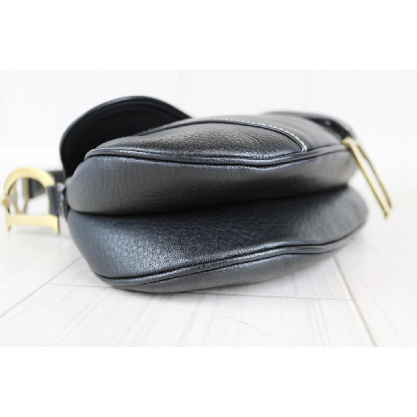 Rank SA ｜ Dior Saddle Bag All Leather Black Shoulder Bag｜070604