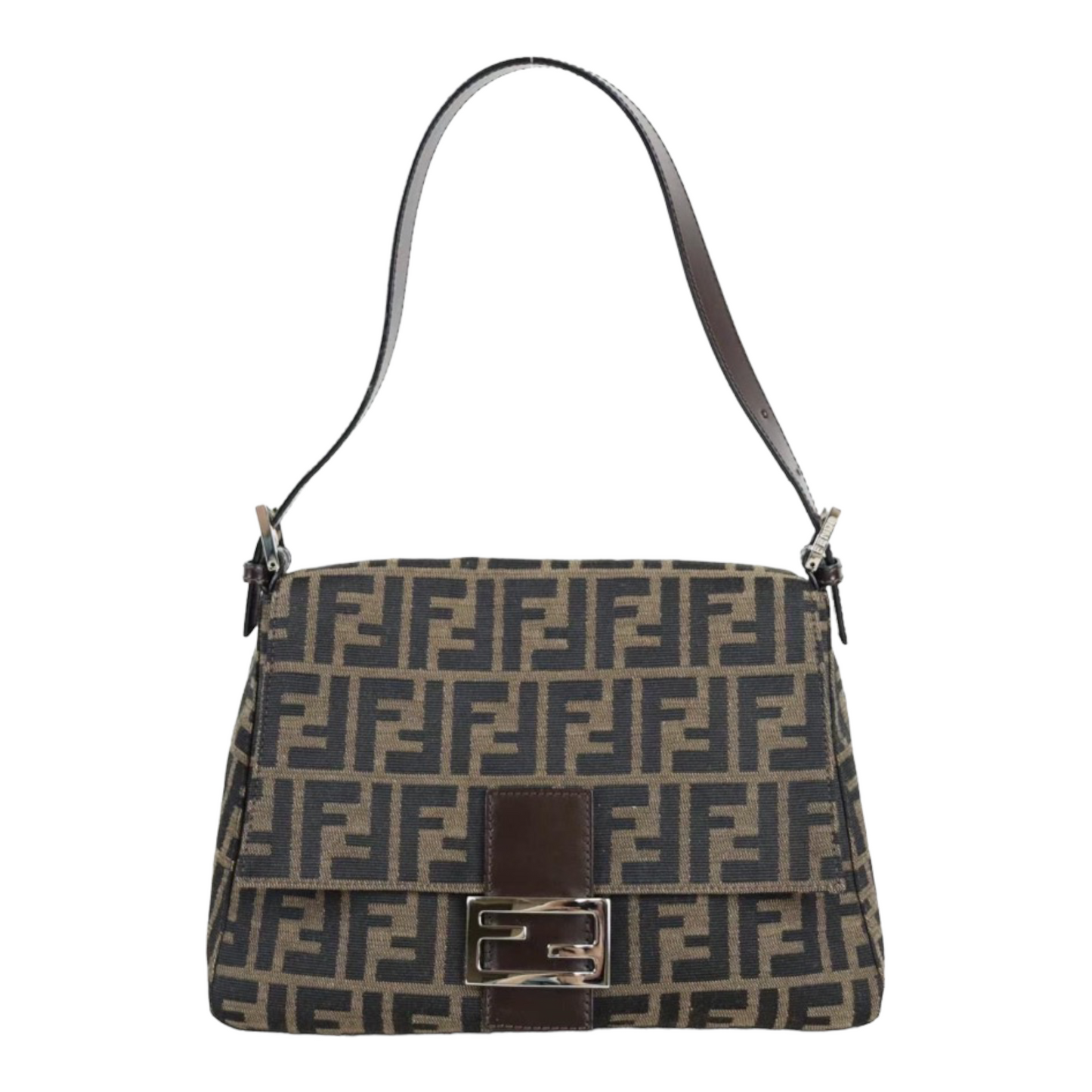 Rank A｜ FENDI Zucca Mamma Baguette Shoulder Bag ｜22120507