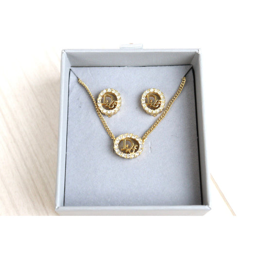 Rank SA ｜ Dior Necklace Earring Set Rhinestone｜23042114