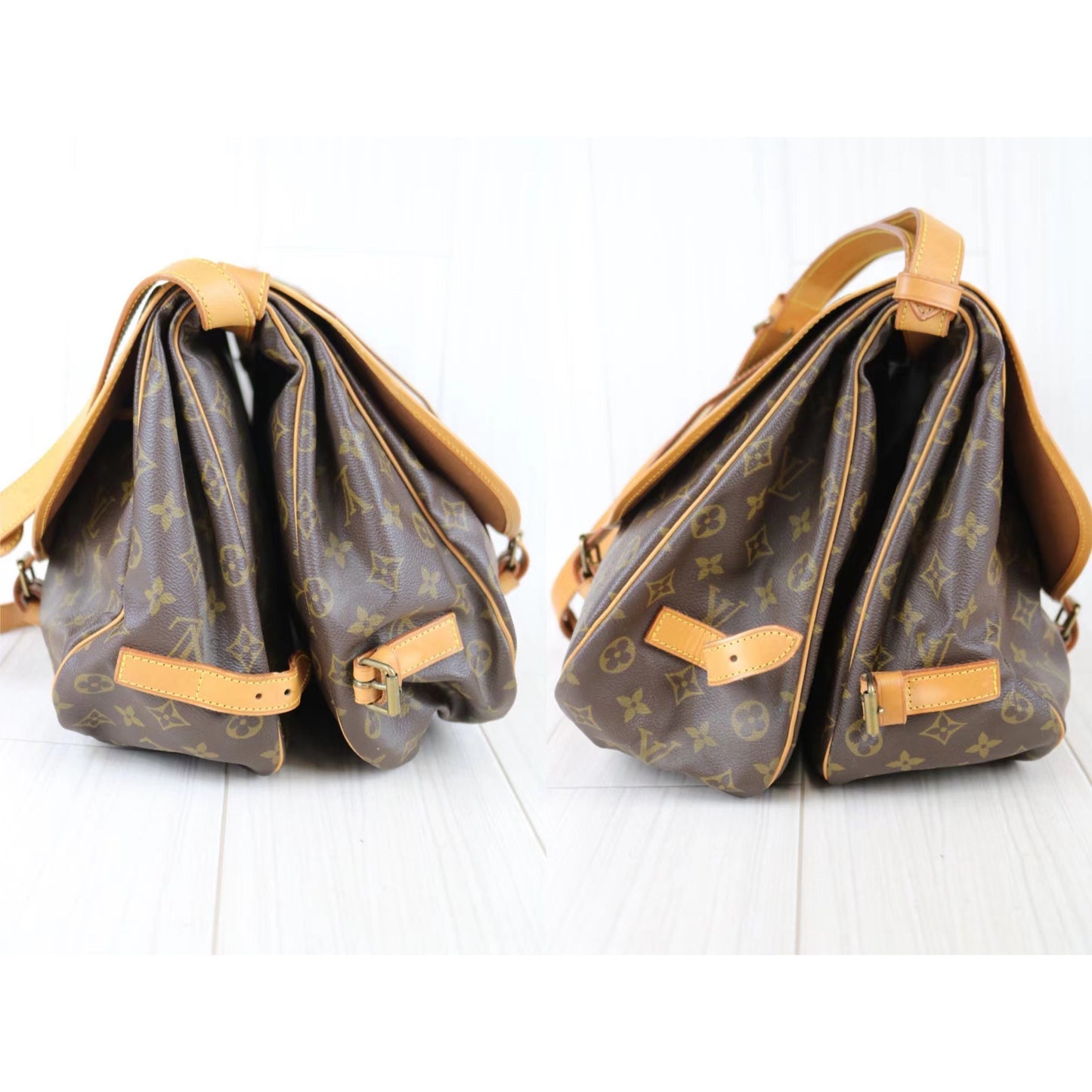 Rank AB｜ LV Monogram Saumur GM Shoulder Bag｜093015