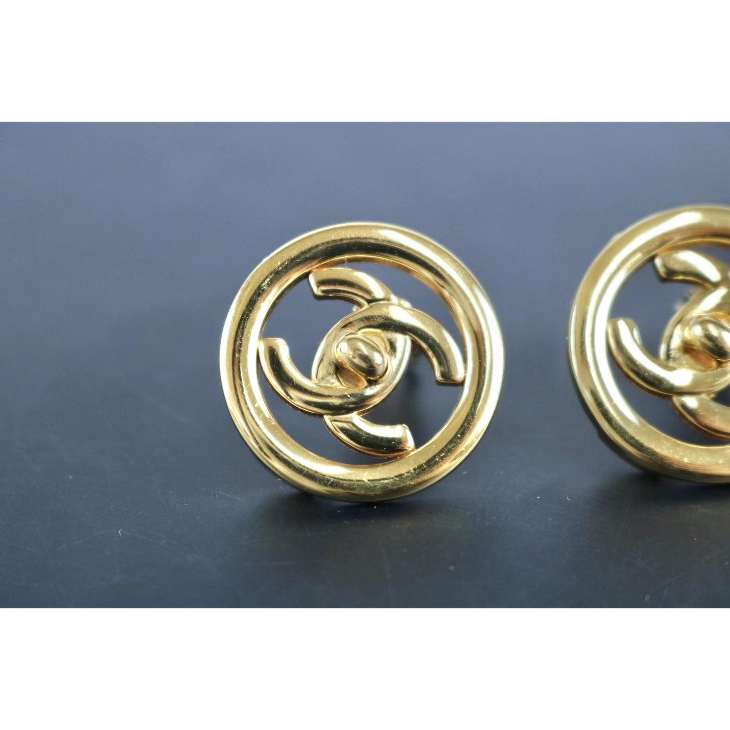 Rank SA ｜CHANEL Coco Mark Earrings 18k Gold Plated ｜052802