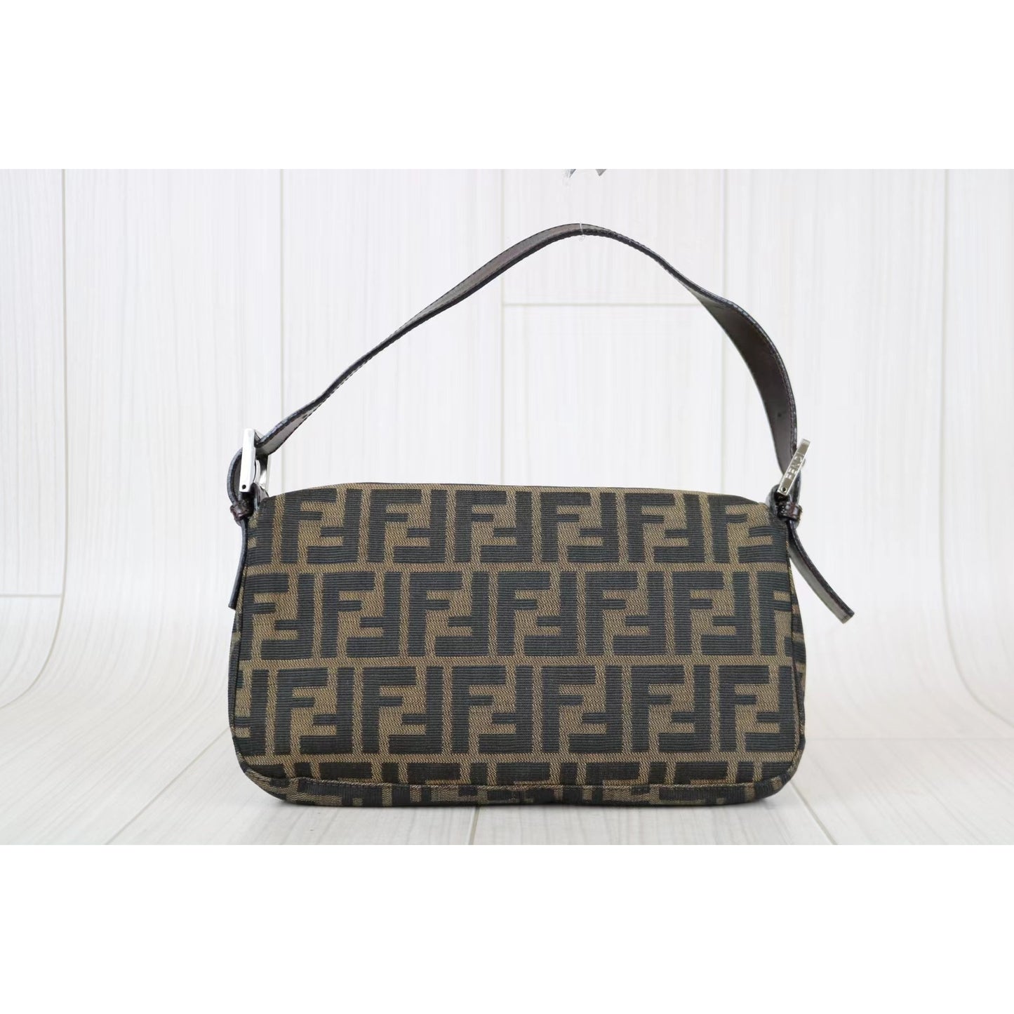 Rank AB ｜FENDI Zucca Mamma Baguette Shoulder Bag  ｜042501