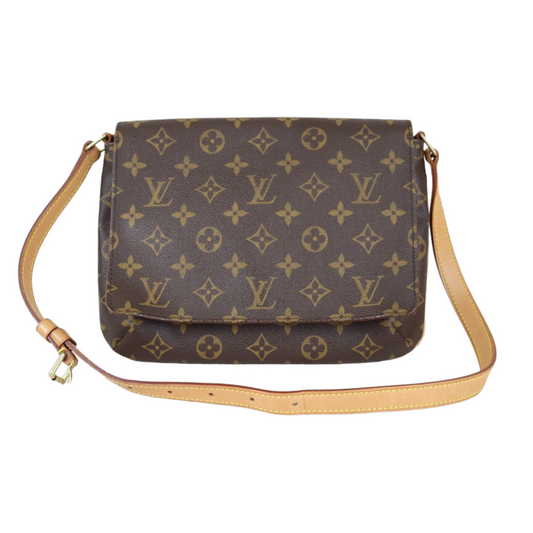 Rank A ｜ LV Monogram Musette Tango Shoulder Bag｜22101303