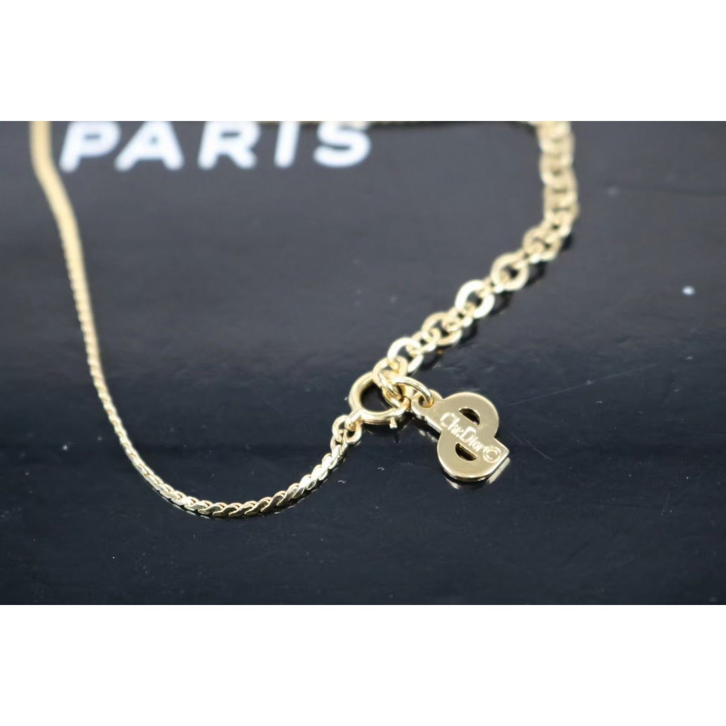 Rank A ｜ Dior Necklace Diamond Gold ｜021710