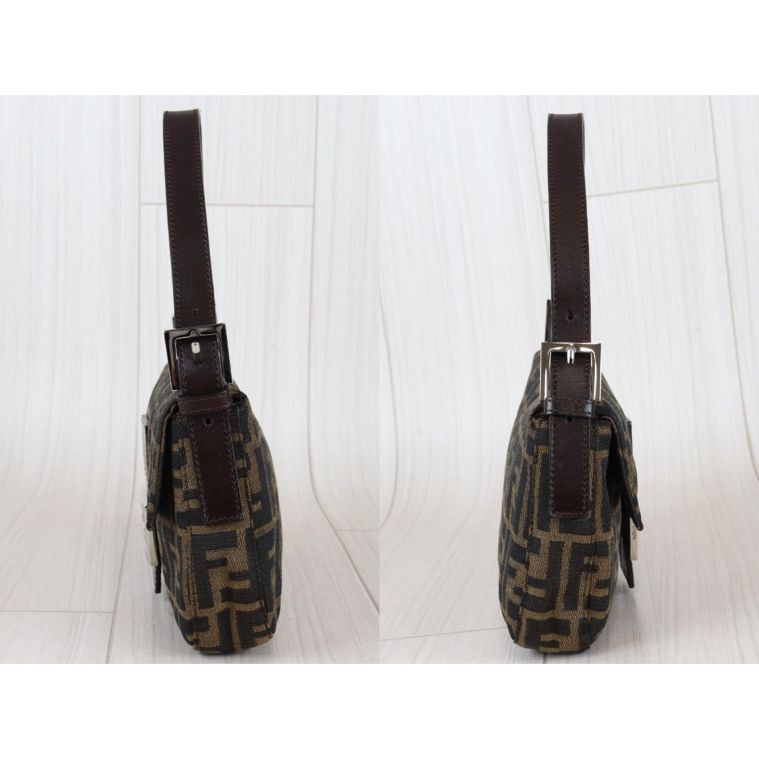 Rank A ｜ FENDI Zucca Mamma Baguette Shoulder Bag ｜22121908