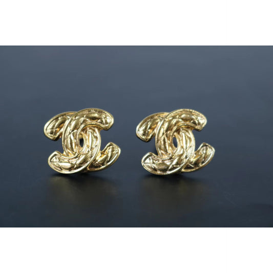 Rank SA ｜CHANEL Coco Mark Earrings 18k Gold Plated   ｜052709