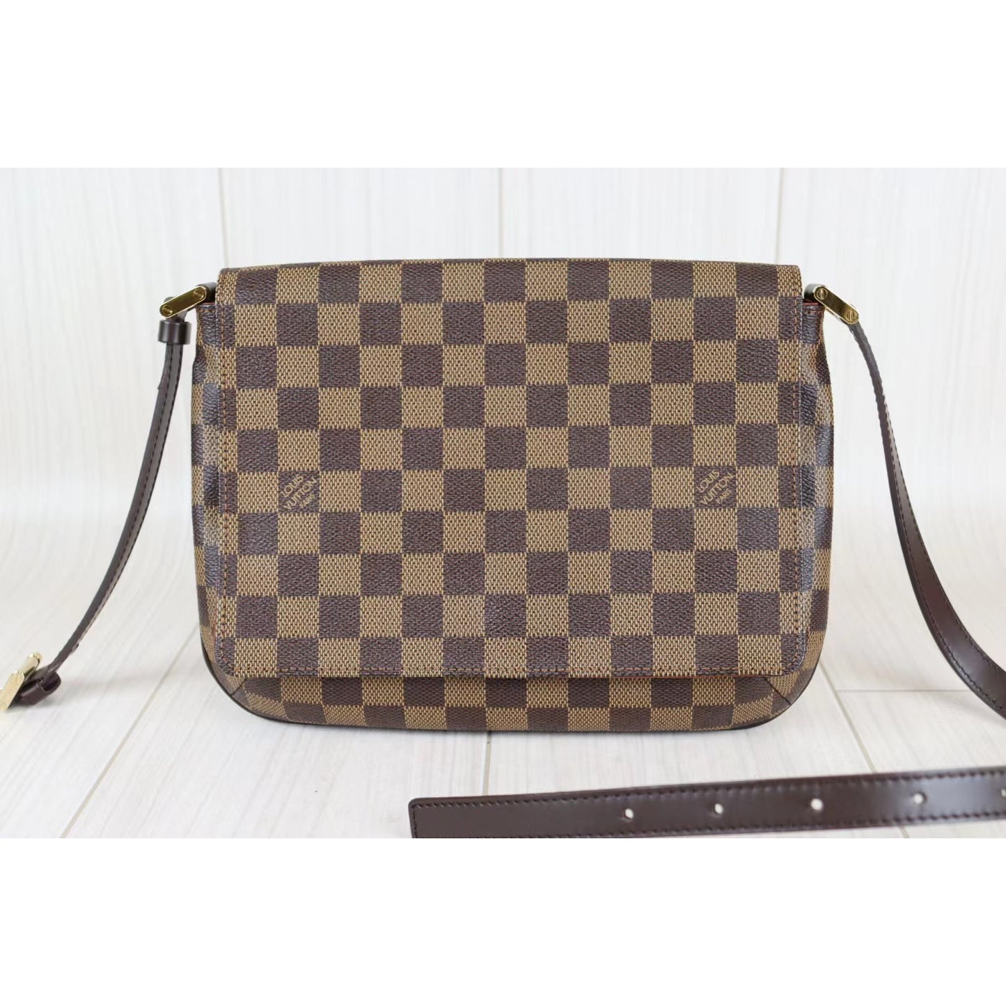 Rank A ｜ LV Special Orders Damier Musette Tango Shoulder Bag｜090104