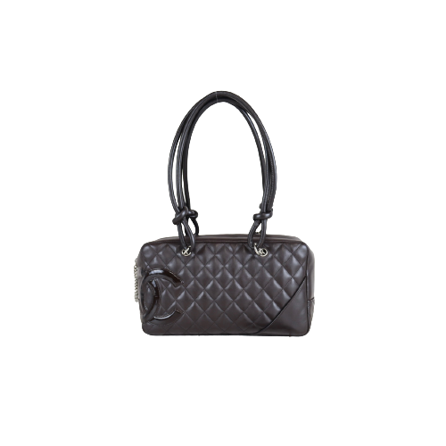 Rank A ｜CHANEL Cambon Line Bowling Bag Shoulder Bag｜090704