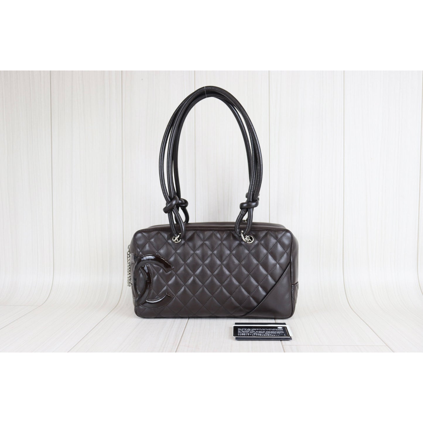 Rank A ｜CHANEL Cambon Line Bowling Bag Shoulder Bag｜090704