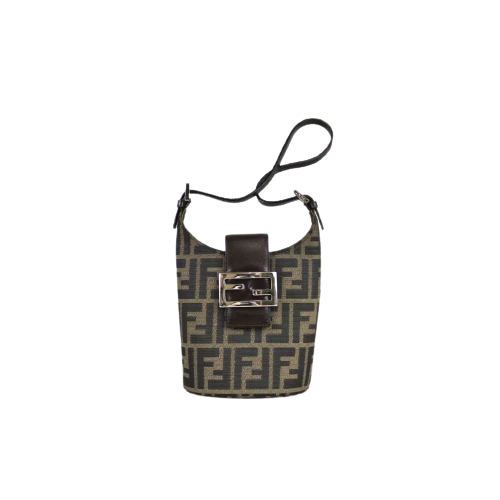 Rank A ｜ FENDI Zucca Mamma Baguette Shoulder Bag ｜042105