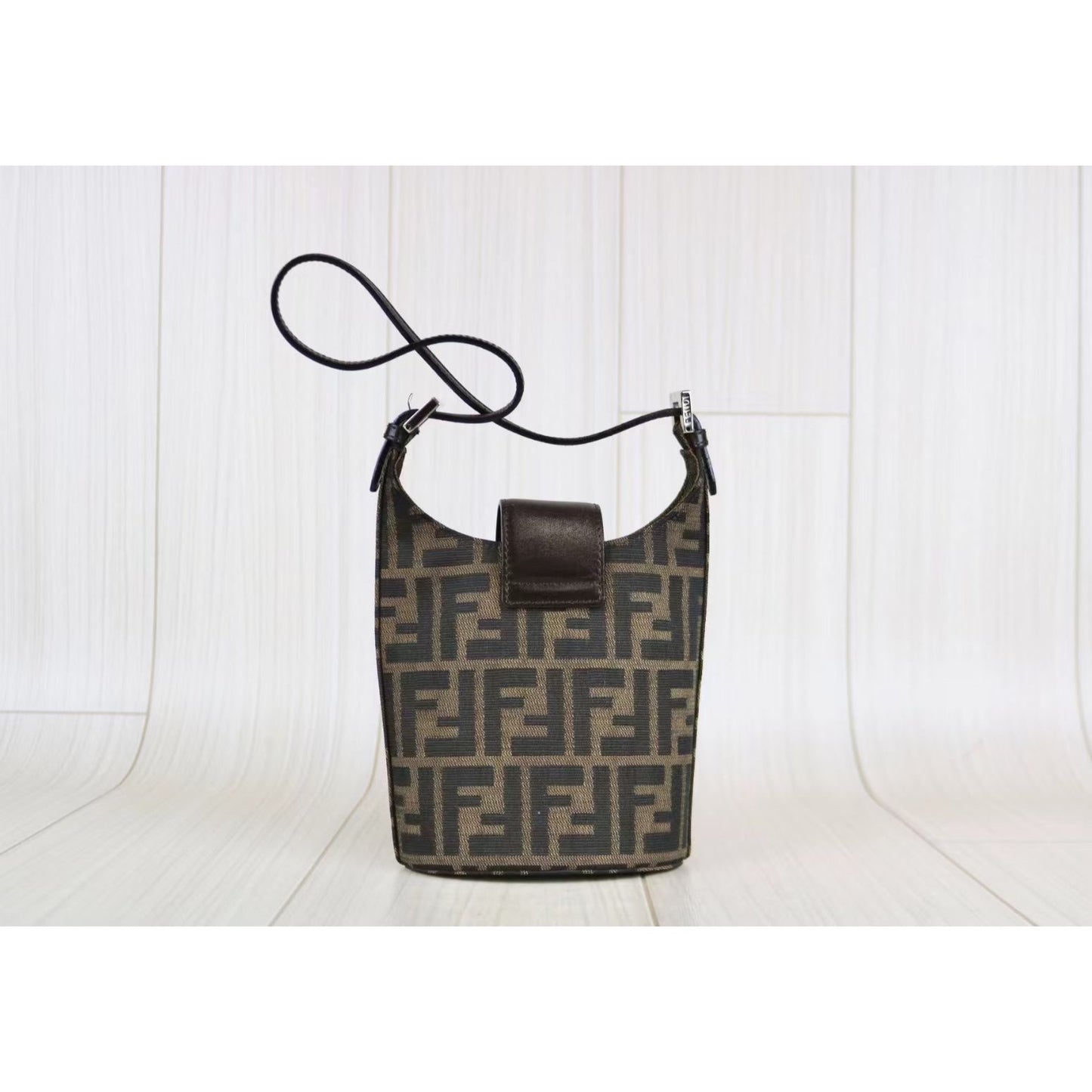 Rank A ｜ FENDI Zucca Mamma Baguette Shoulder Bag ｜042105