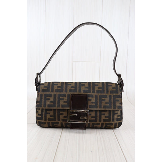 Rank A ｜ FENDI Zucca Mamma Baguette Shoulder Bag ｜23011703