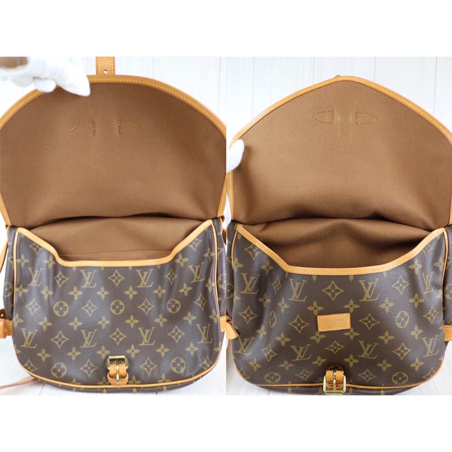 Authentic Louis Vuitton Idylle Saumur MM 30 Leather Crossbody Bag Monogram  Purse  eBay