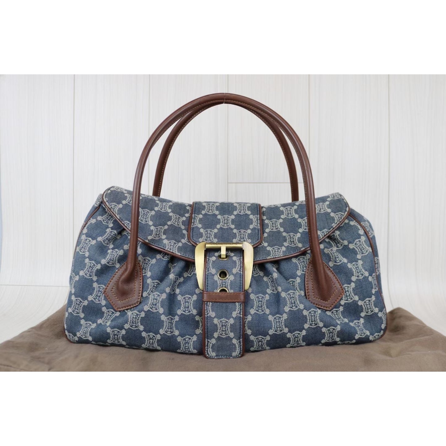 Rank AB｜Celine Macadam Denim HandBag｜031702