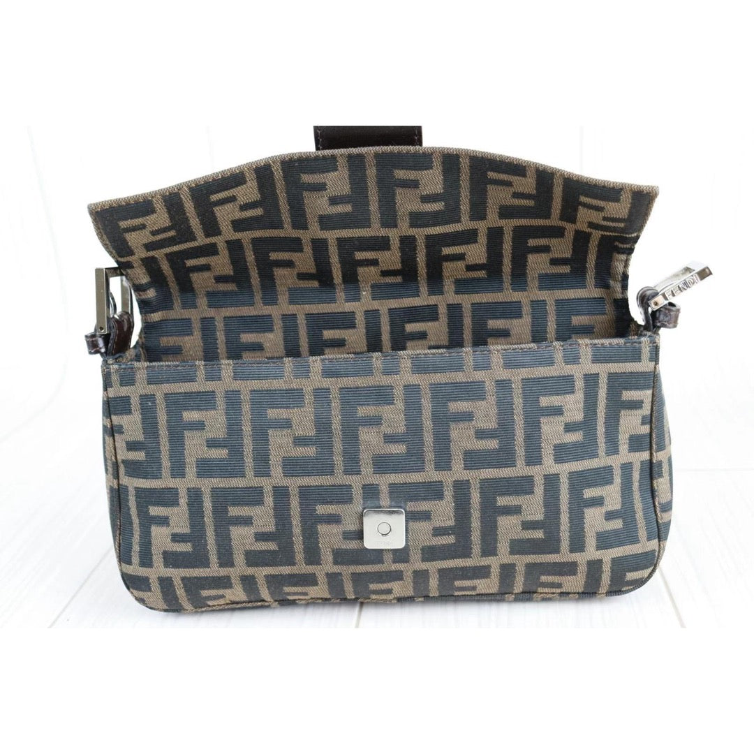 Rank A ｜ FENDI Zucca Mamma Baguette Shoulder Bag ｜22111501