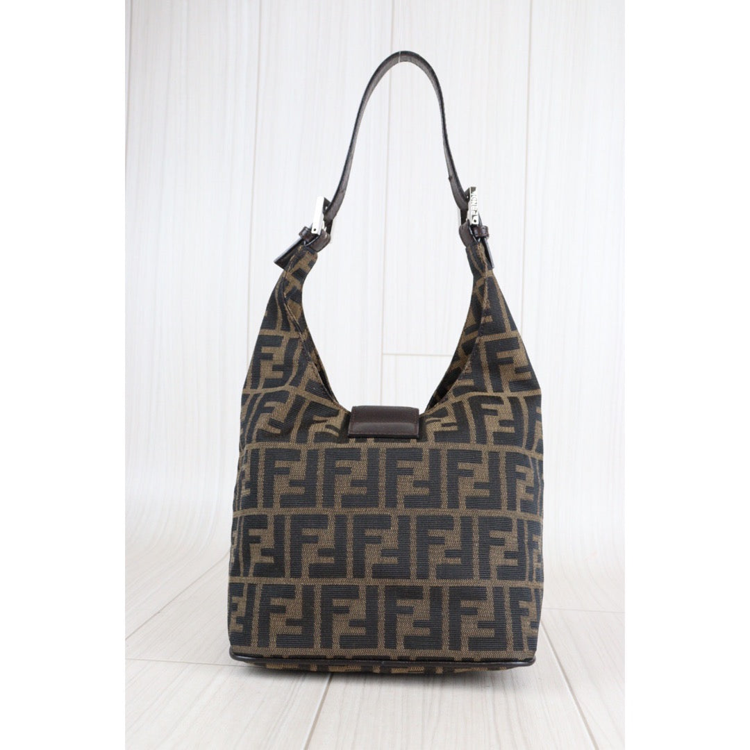 Rank AB｜ FENDI Zucca Mamma Baguette Shoulder Bag ｜23020607