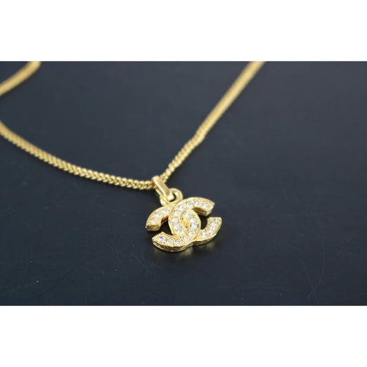 Rank A ｜ Chanel  Coco Mark Gold Necklace ｜050718