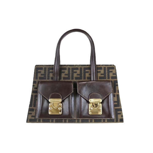 Rank A ｜ FENDI Vintage Zucca HandBag ｜051611