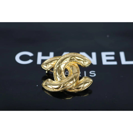 Rank A ｜ CHANEL Coco Mark Vintage Gold Brooch ｜032425