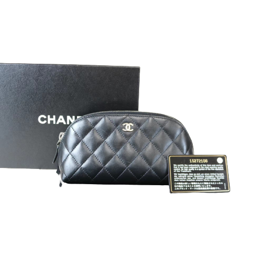 Rank A｜Chanel Lamb Skin Pochette Cosmetics｜050712