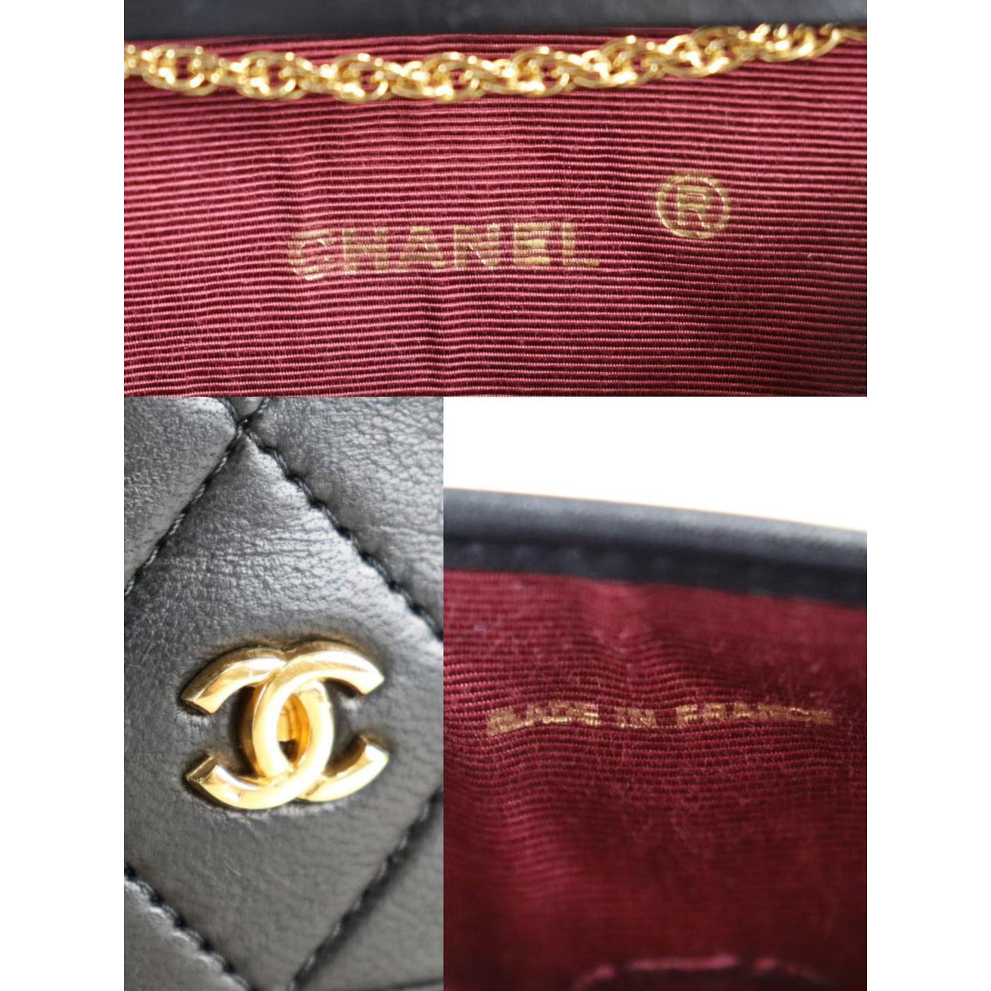 Rank A ｜ CHANEL Mini Coco Mark Matrasse Lambskin Chain Shoulder Bag ｜091302