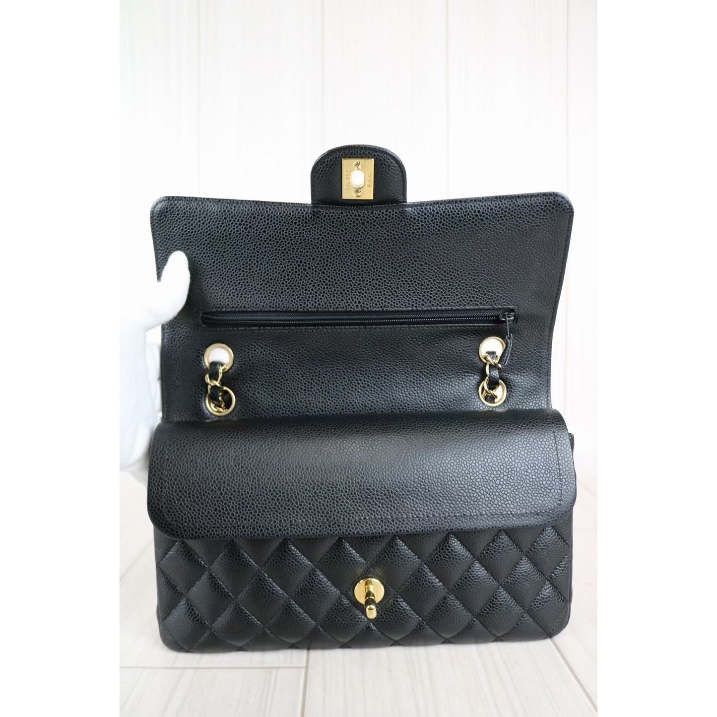 Rank A ｜ CHANEL Caviar Skin CF Shoulder Bag ｜041207