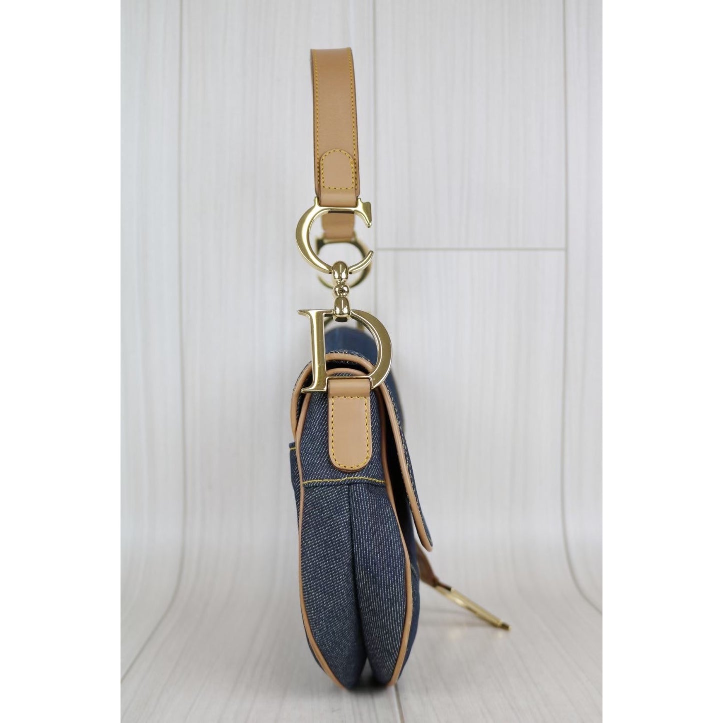 Rank A ｜ Dior Trotter Denim Saddle Bag ｜040803