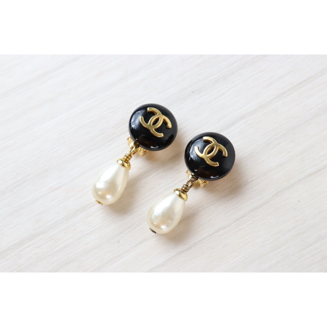 Rank A ｜CHANEL Cocomark Pearl Earring｜23021307